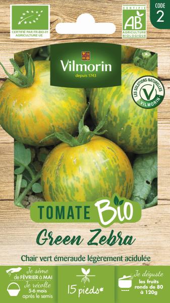 Potagères - Tomate Green Zebra - BIO - PACKAGING_RECTO
